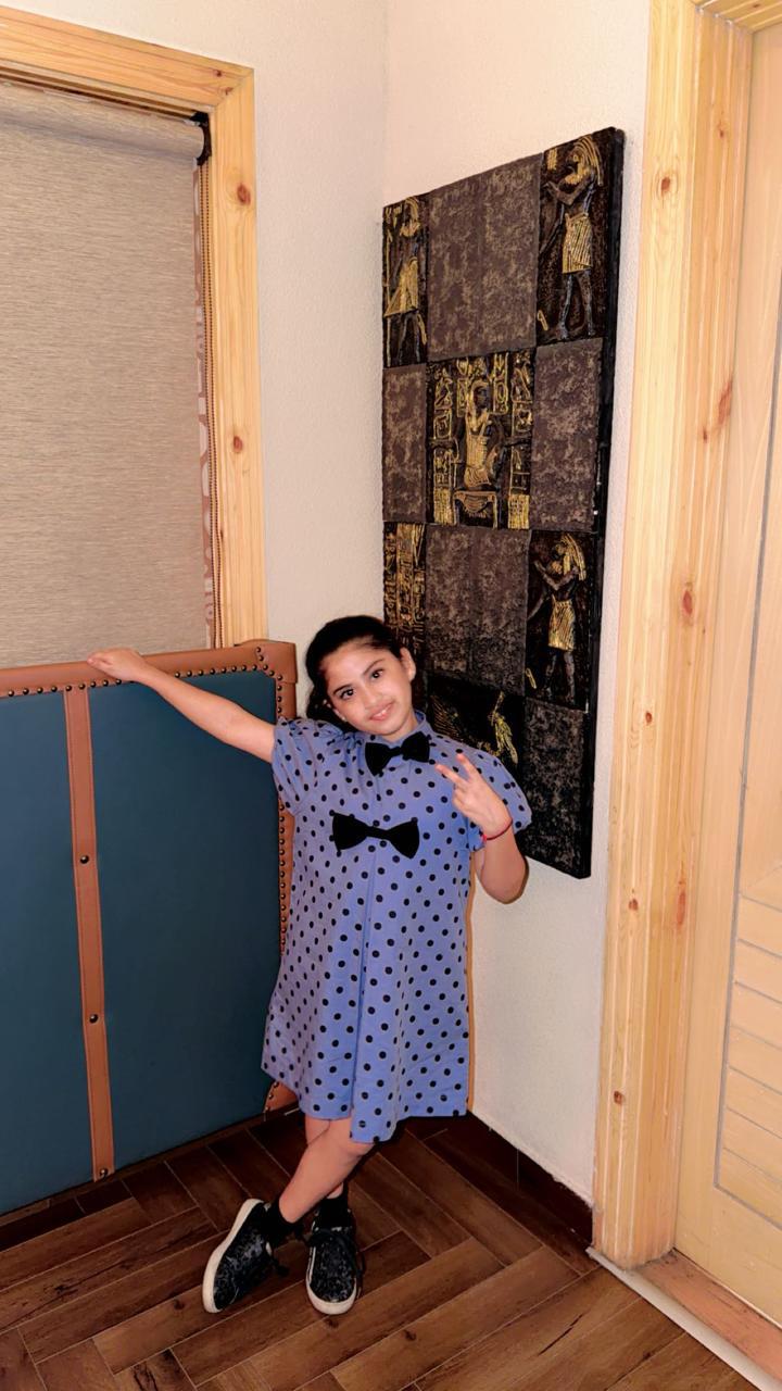 Polka dress with bows