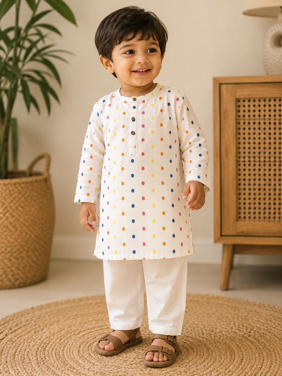Polka Kurta Set