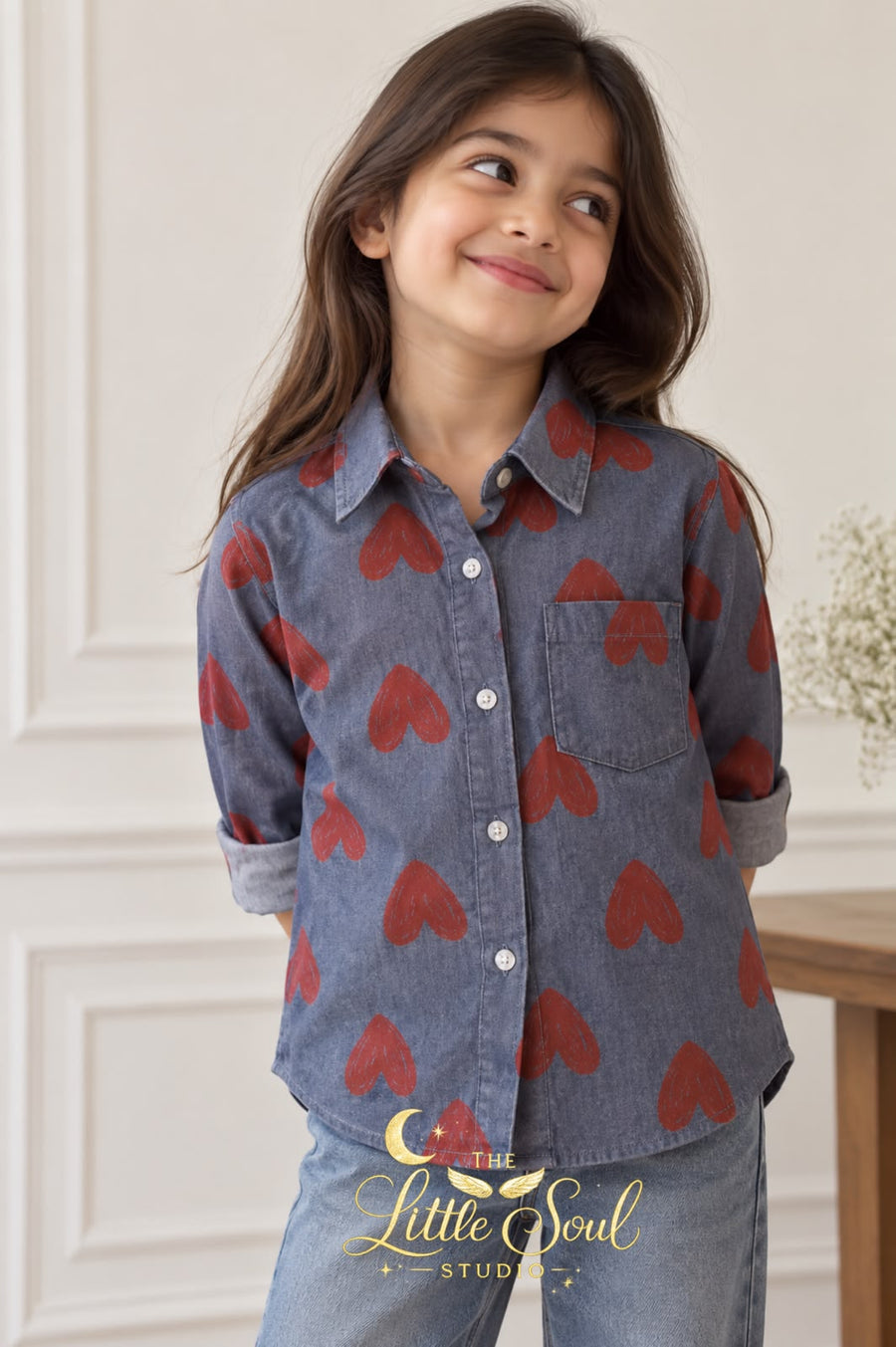 Denim Heart Shirt