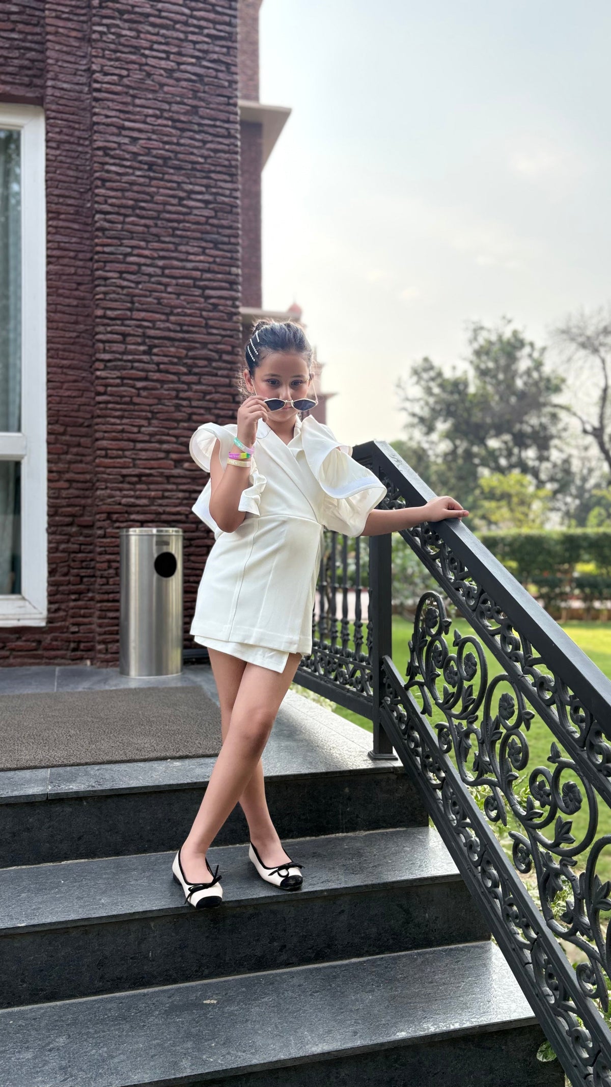 White Ruffled Dress